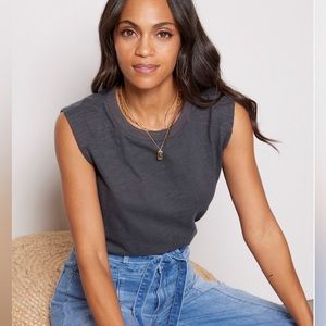 Evereve Tait Stitched Muscle Tank